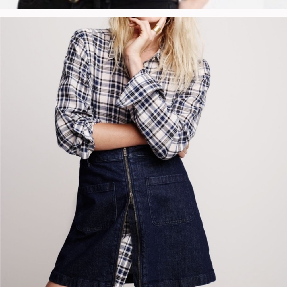 Madewell Button Down Plaid Blouse - image 2